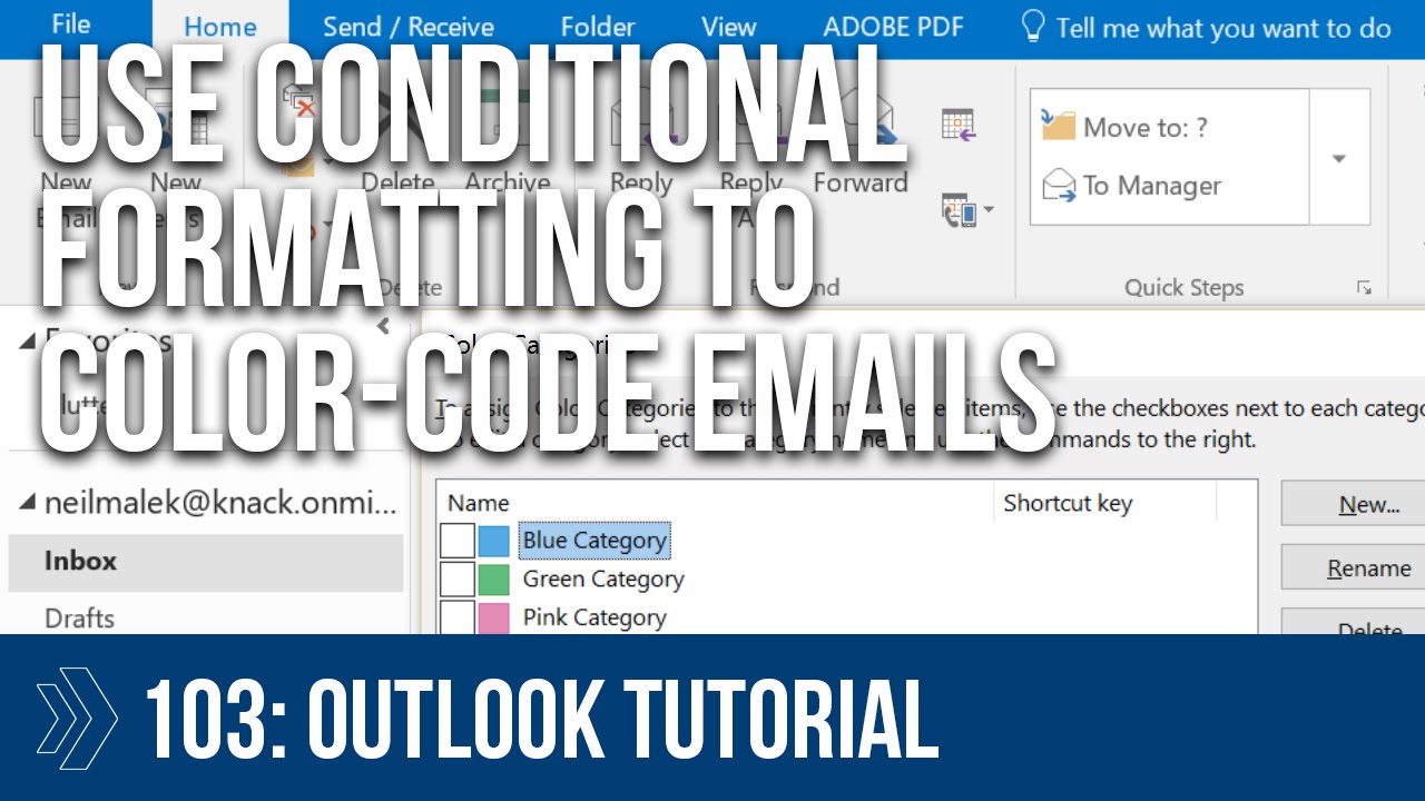 outlook conditional formatting from domain
